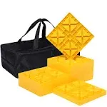 Wheels Camper Leveling Blocks, Ideal for Leveling Single and Dual Wheel with Bag