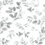 Dancing Leaves Peel & Stick Wallpaper in Grey