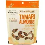 Woodstock Natural Tamari Almonds, 7.5 Ounce