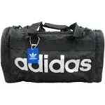 ADIDAS MEDIUM TREFOIL Originals Unisex Santiago Duffel Bag BLACK/WHITE