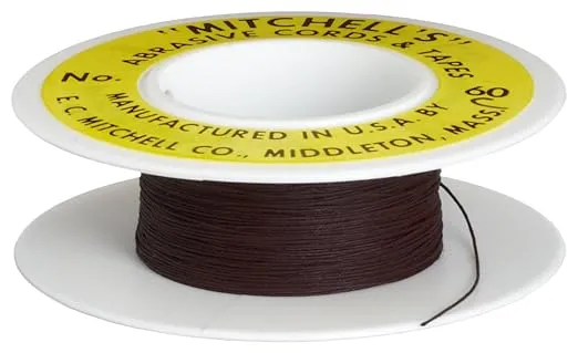 Mitchell Abrasives - 60C-25 60-C Round Crocus Polishing Cord, 015" Diameter x 25 Feet