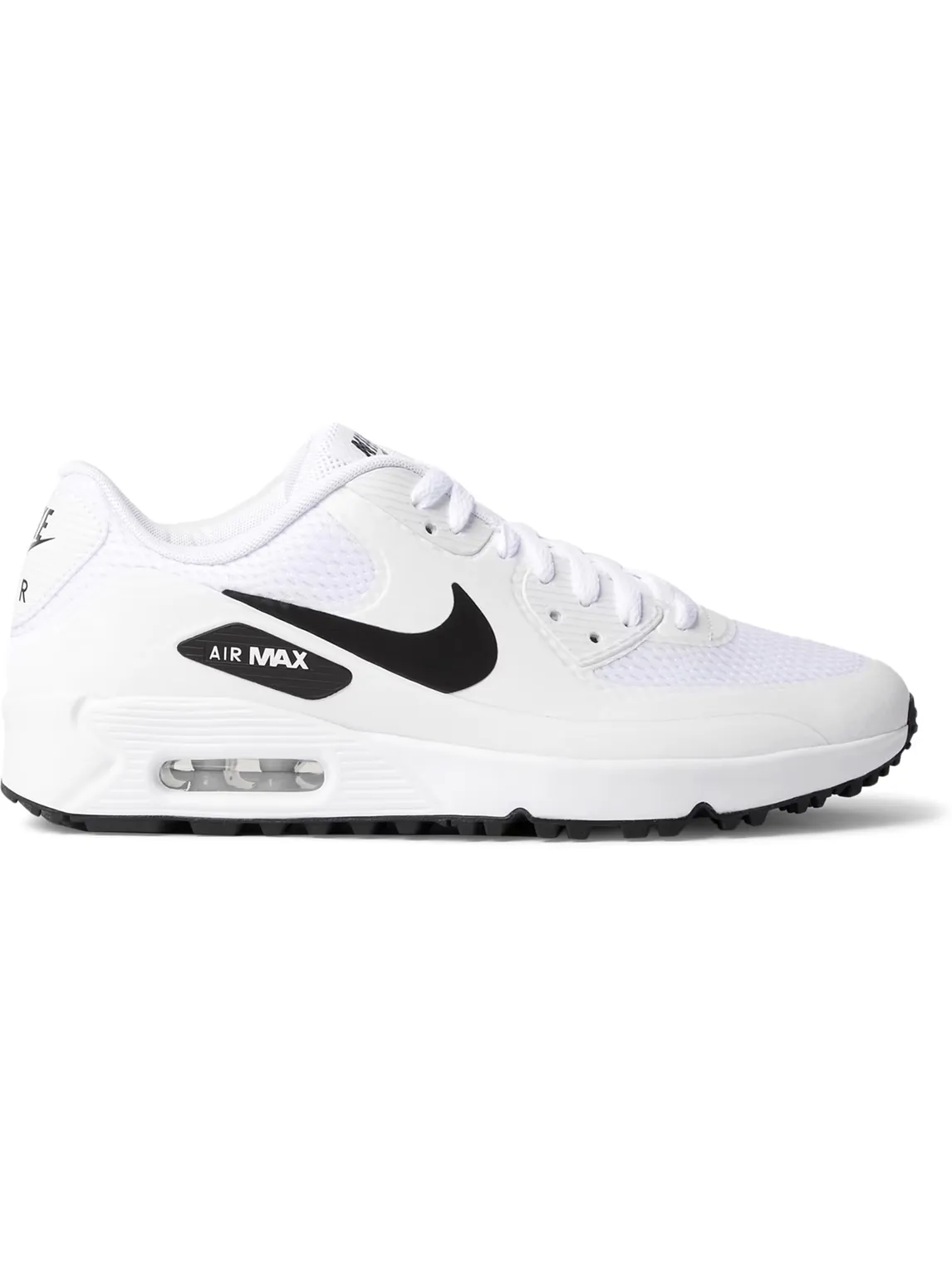 Shop Nike Air Max 90 G Coated-mesh Golf Shoes In White