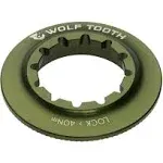 Wolf Tooth Components Centerlock Internal Rotor Lockring Olive