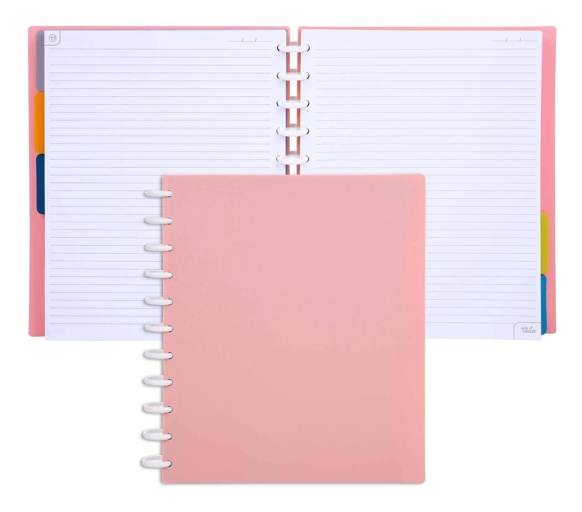 Talia Notebook Planner Customizable 4106 (Salmon, Letter (8.5in x 11in)