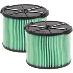 Workshop Vacs Compact HEPA Media Filter for Wet Dry Shop Vacuum (2-Pack)