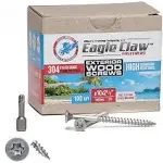 Allen's Trading Co. Eagle Claw Fasteners Stainless Steel Deck Screws #10 X 2 T25 Star Drive Torx