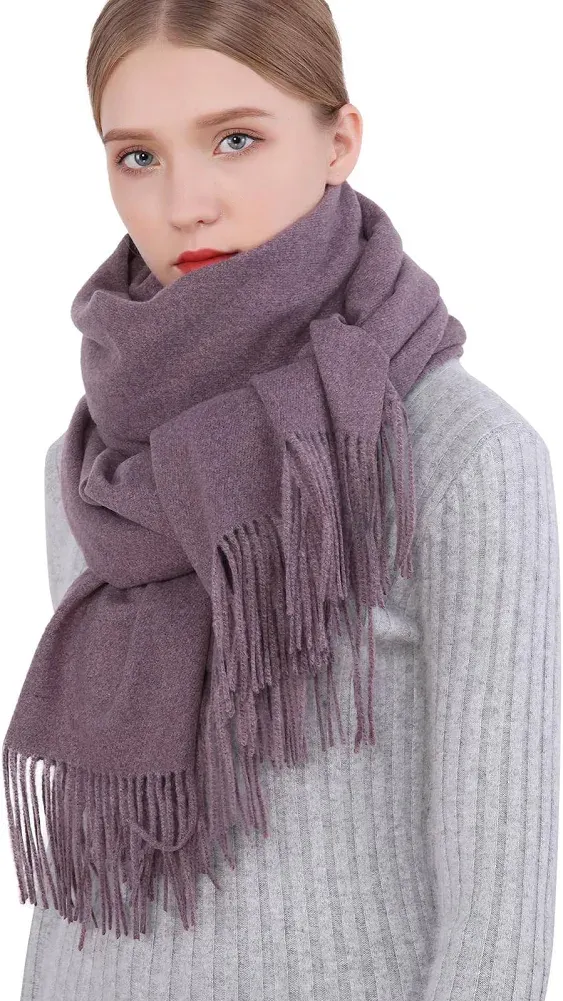 RIIQIICHY Winter Scarfs for Women Pashmina Shawls Wraps for Evening Dresses Large Warm Soft Scarves