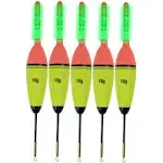 QualyQualy 5pcs Lighted Fishing Bobbers Eva Foam Fishing Floats and Bobbers + ...