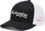 Columbia Arkansas Razorbacks PFG Mesh Snapback Hat, Black