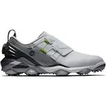 FootJoy Men's Tour Alpha BOA Golf Shoes 9.5 White Gray Charcoal