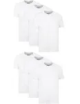 Hanes Men's White Undershirt, Odor Control, 6-Pack 2XL