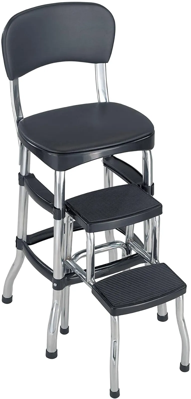 Cosco Black Retro Counter Chair / Step Stool