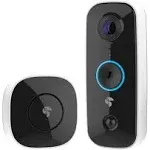 Toucan Wireless Wi-Fi Compatible Smart Video Doorbell in Black Lowes.com