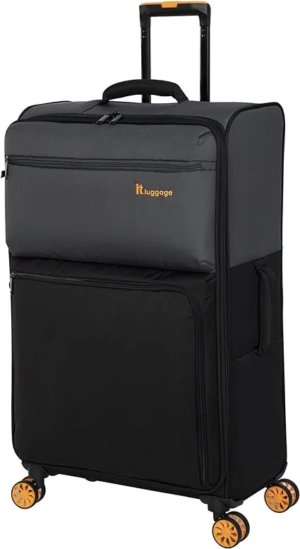 it luggage Duo-Tone 31" Softside Checked 8 Wheel Spinner, Pewter/Black