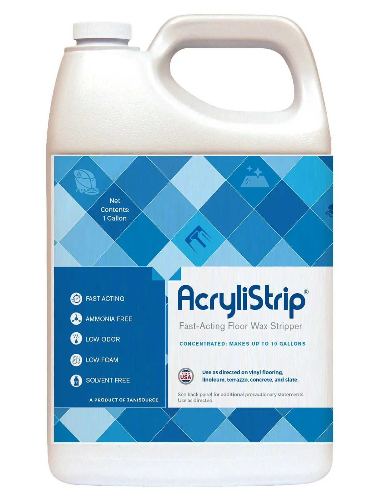 AcryliStrip Commercial Floor Finish Stripper Concentrate, 1 Gallon