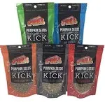 Spunks Keto Pumpkin Seeds Healthy Snacks - Variety Pack of 5 Flavors - 5 Ounzes Each