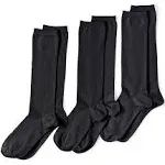 Lands' End Women's 3-Pack Seamless Toe Solid Trouser Socks