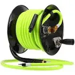 Flexzilla Manual Air Hose Reel Open Face Fixed Heavy Duty 3/8in x 50ft