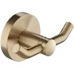 Kraus Elie Bathroom Robe and Towel Double Hook - Brushed Gold