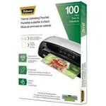 Fellowes Laminating Pouches, Hot Pouch, 9 x 11.5, 5 mil, 100 Pack (FEL5743501)