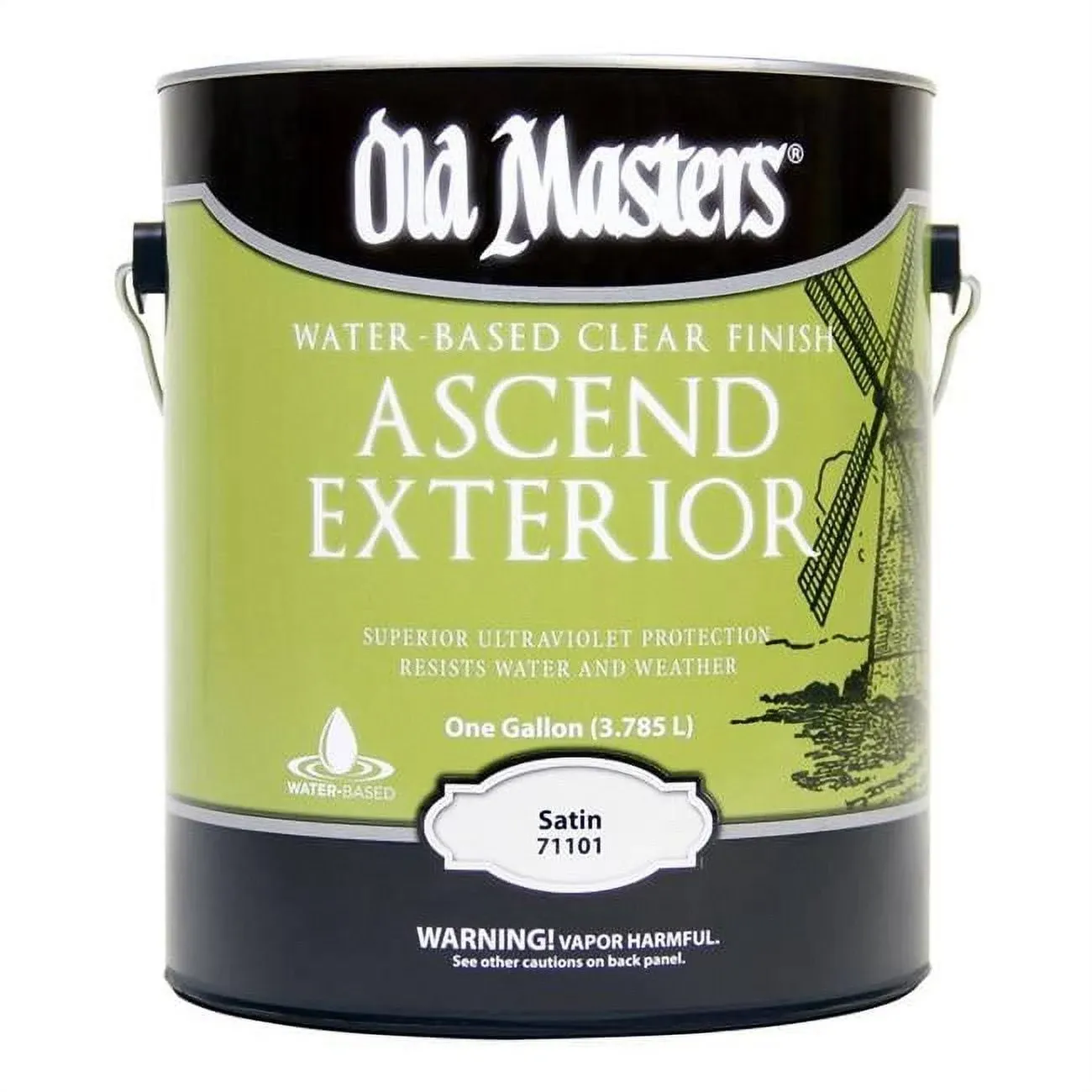 Old Masters Ascend Exterior Satin Clear Water-Based Finish 1 Gal