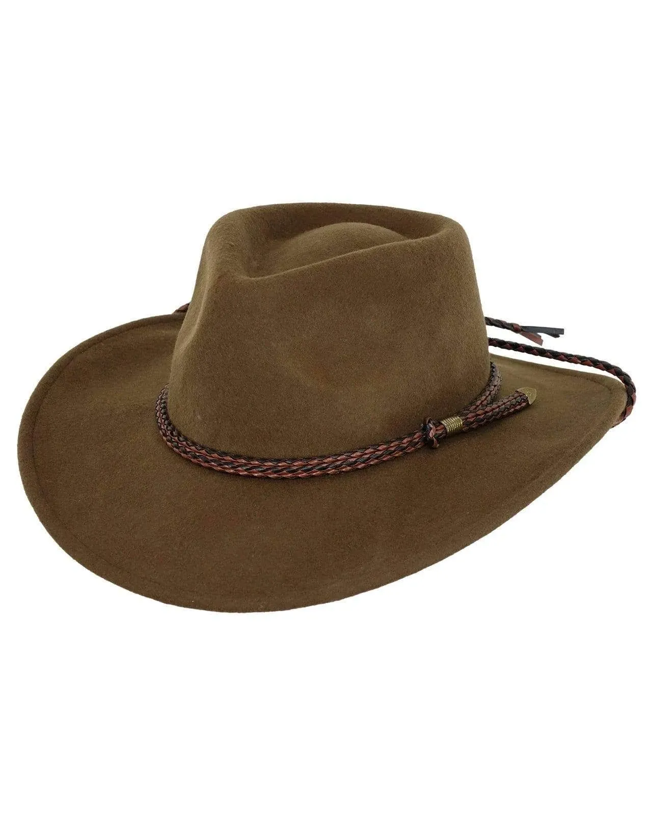 Outback Trading Broken Hill - Brown Australian Wool Hat