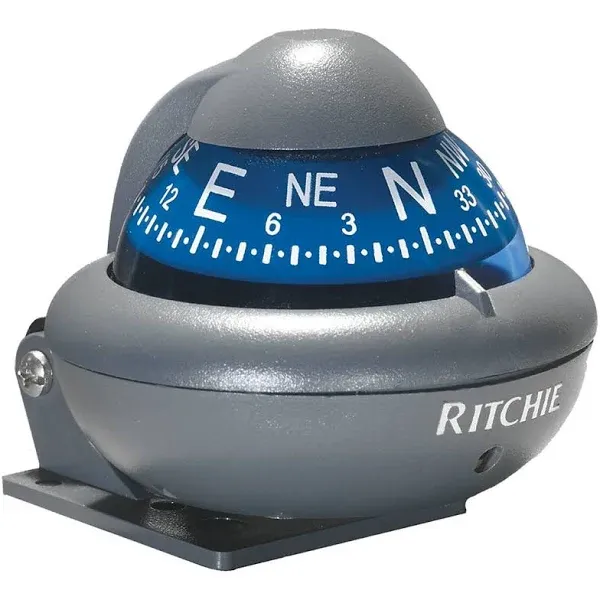 Ritchie X-10-A RitchieSport Automotive Compass - Bracket Mount - Gray