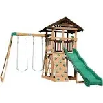 Backyard Discovery Lightning Ridge All Cedar Wooden Swing Set