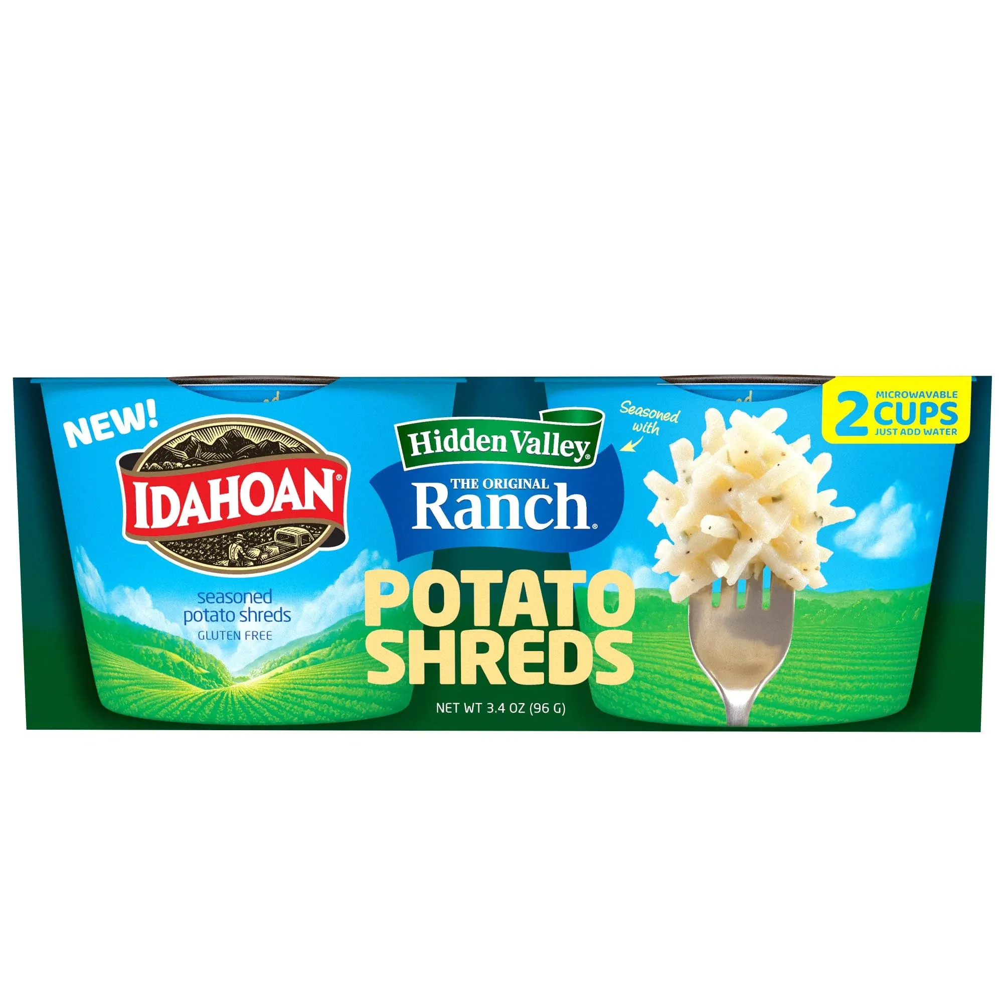 Idahoan® Potato Shreds seasoned with Hidden Valley® Original Ranch®, 1.7 oz (2 or 12 count)