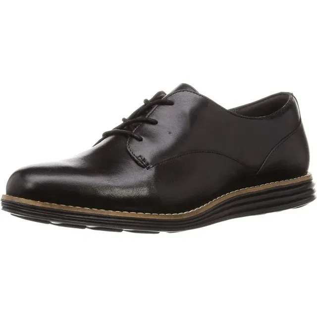 Cole Haan Women's Origina rnd PLN Ox Oxford 7.5 B US Black Leather