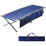 Portal 83 in. Steel Blue Folding XL Camping Cot