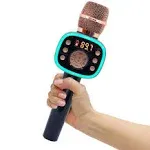 Carpool Karaoke Machine for Kids & Adults, Carpool Karaoke The Mic 2.0 - Wireless & Bluetooth Karaoke Microphone with Voice Changing Sound Effects as White Elephant Gift - Gold & Black