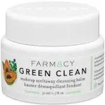 Farmacy Natural Makeup Remover - Green Clean Makeup Meltaway Cleansing Balm Cosmetic - Travel Size 1.7 oz 