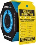 Forklift Inspection - TAR722 - 6 1/4" x 3" - 250 per Roll - PF-Card Stock - Tags By-The-Roll