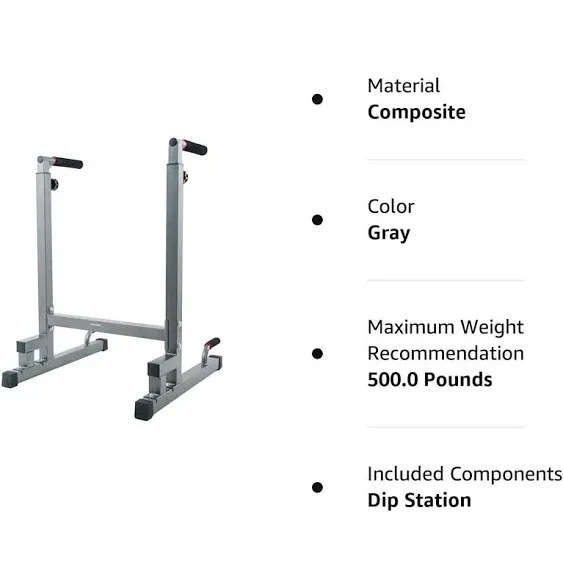 BalanceFrom Multi-Function Dip Stand Dip Station Dip bar with Improved Structure