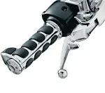 KURYAKYN 6212 Chrome Premium ISO-Grips 82-Up Models Dual-Cable Throttle Control