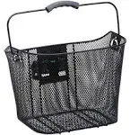 Schwinn Bike Wire Basket, Easy Quick Release Handlebar Mount, Weatherproof, Fits Most Adult Bikes, Bicycle Accessories, Medium, Black