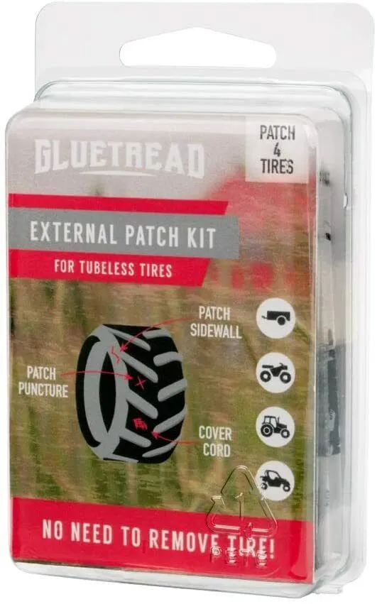 Glue Tread Off road External Sidewall Repair Patch Kit for Tubeless Tires ATVUTV