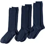 Women's Lands' End Seamless Toe Solid Trouser Socks 3-Pack