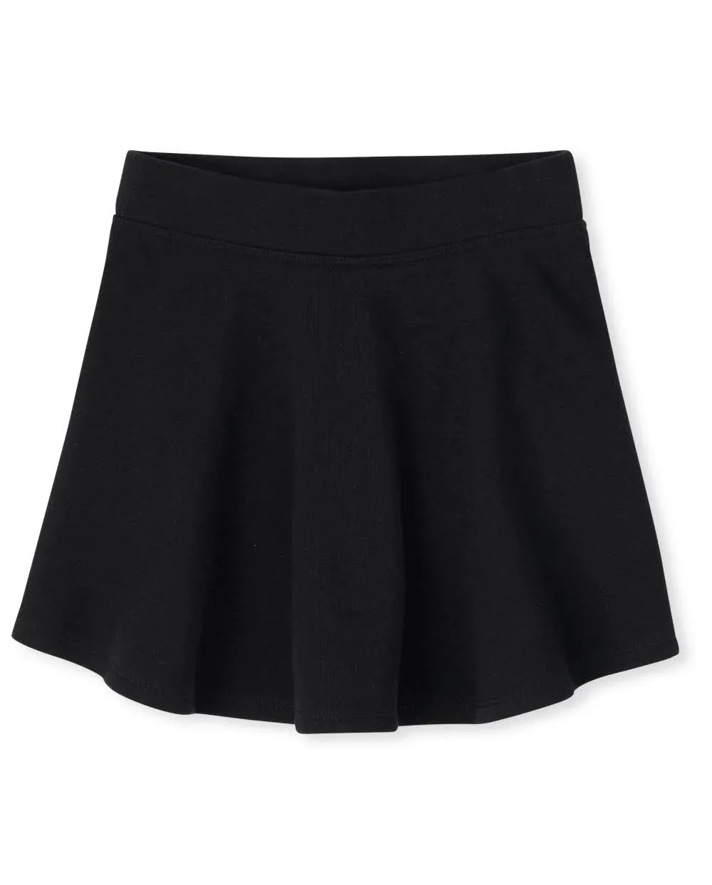 Girls French Terry Skort - Black