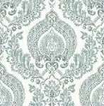 NuWallpaper Kensington Damask Blue Peel & Stick Wallpaper