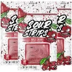 Sour Strips Flavored Sour Candy Strips, Deliciously Sour Chewy Candy Belts, Vegetarian Candies, 3 Pack (Wild Cherry (3-Pack))