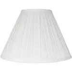 Urbanest Empire Box Pleat Lamp Shade, 8x16x11 inch, Off White