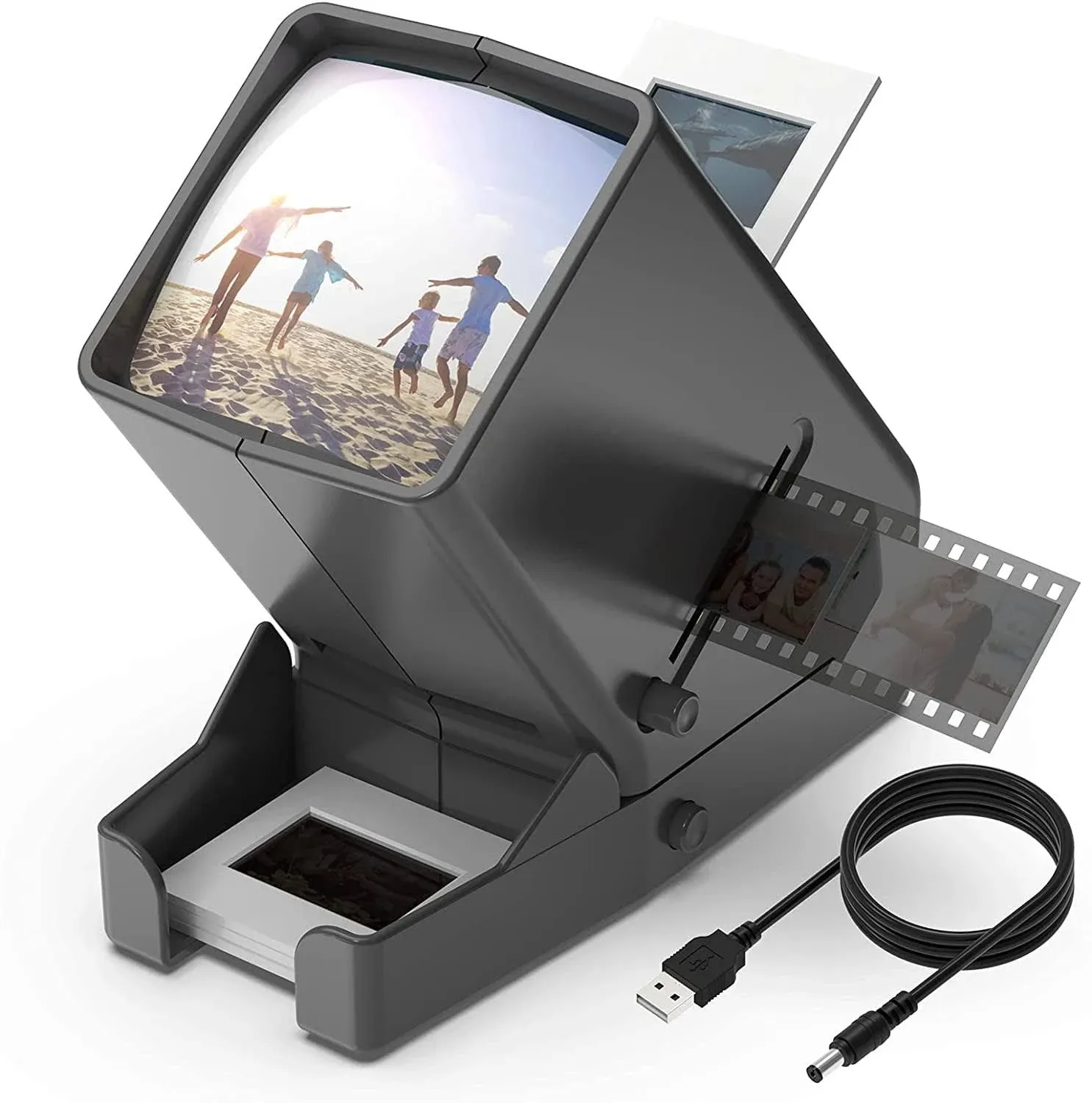 DIGITNOW35mm Slide and Film Viewer 3X Magnification LED Lighted Illuminated V...