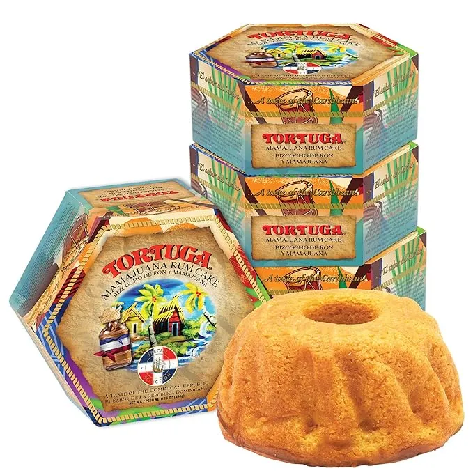 Tortuga Caribbean Mamajuana Rum Cake - 16 oz Rum Cake - 4 Pack - The Perfect ...