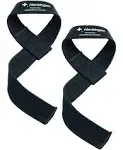 Harbinger Heavy Cotton Lifting Straps (Pair), Black, 20 1/2" Long 1 1/2" Wide