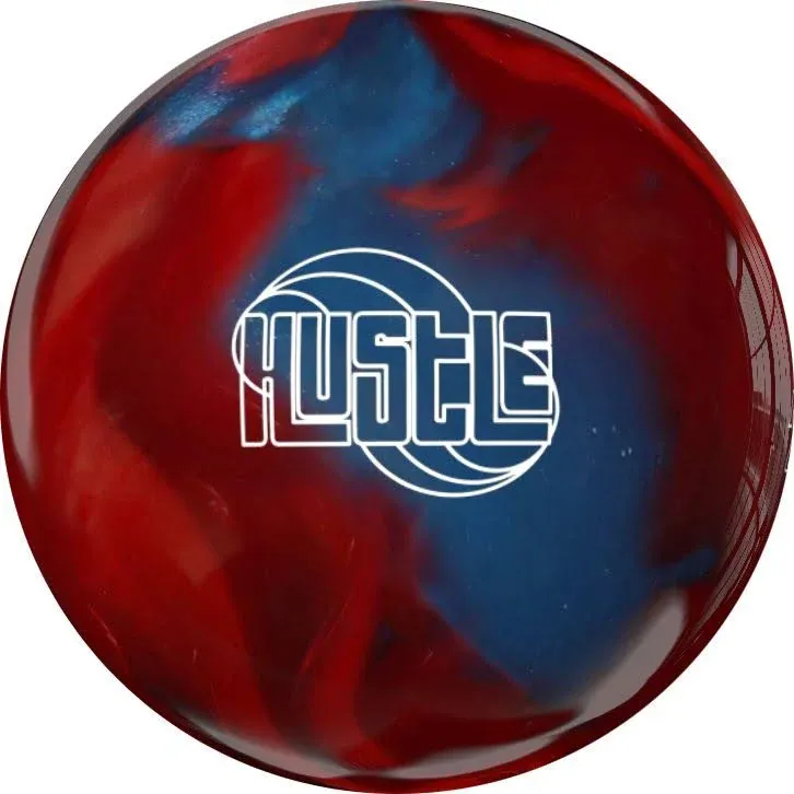 Bowlerstore Products Roto Grip PRE-DRILLED Hustle B-R-Y Bowling Ball - Burgundy/Red/Yale Blue 10lbs