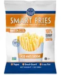 Gourmet Basics Smart Fries White Cheddar - Air Popped Low Calorie Snacks - Gluten Free, Low Fat, Non-GMO - Reduced Fat Potato Chips Straws Veggie