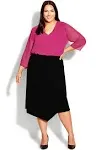 Avenue Women's Plus Size Skirt Vicky Asym