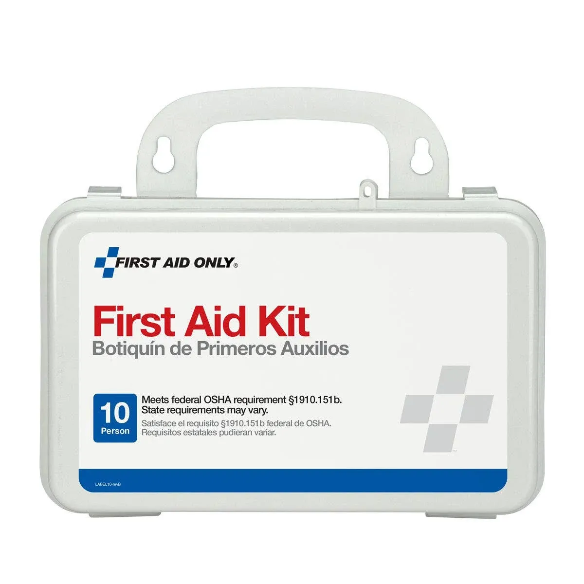 10 Person First Aid Kit Weatherproof Plastic Case